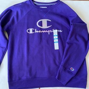 Champion fleece crew pullover XL